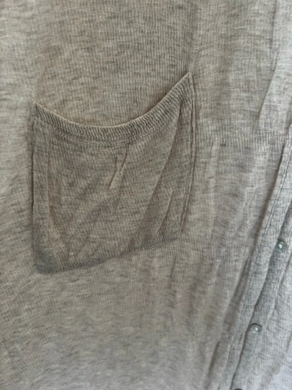 Light Taupe Button-Front Long Hooded Cardigan - Picture 2 of 8